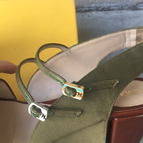 PRICE DROP! Fendi Platform Sandals Sz 36 - Picture 7 of 8